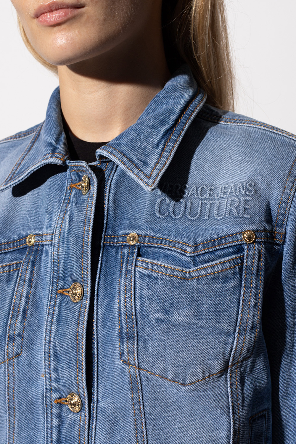 Denim jacket Versace Jeans Couture - White Mountaineering logo